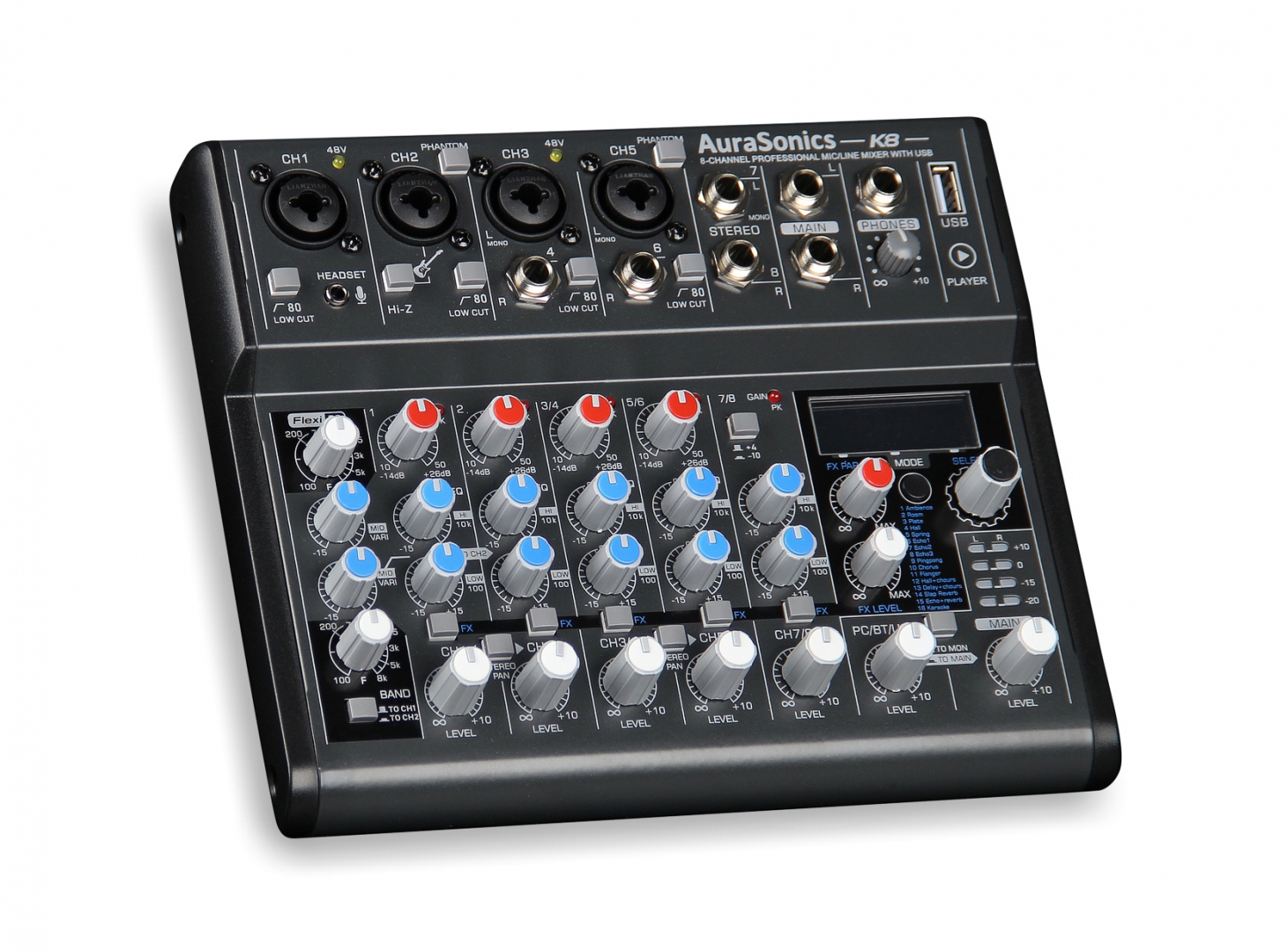 AuraSonics K8 компактный микшерный пульт в Усть-Куте