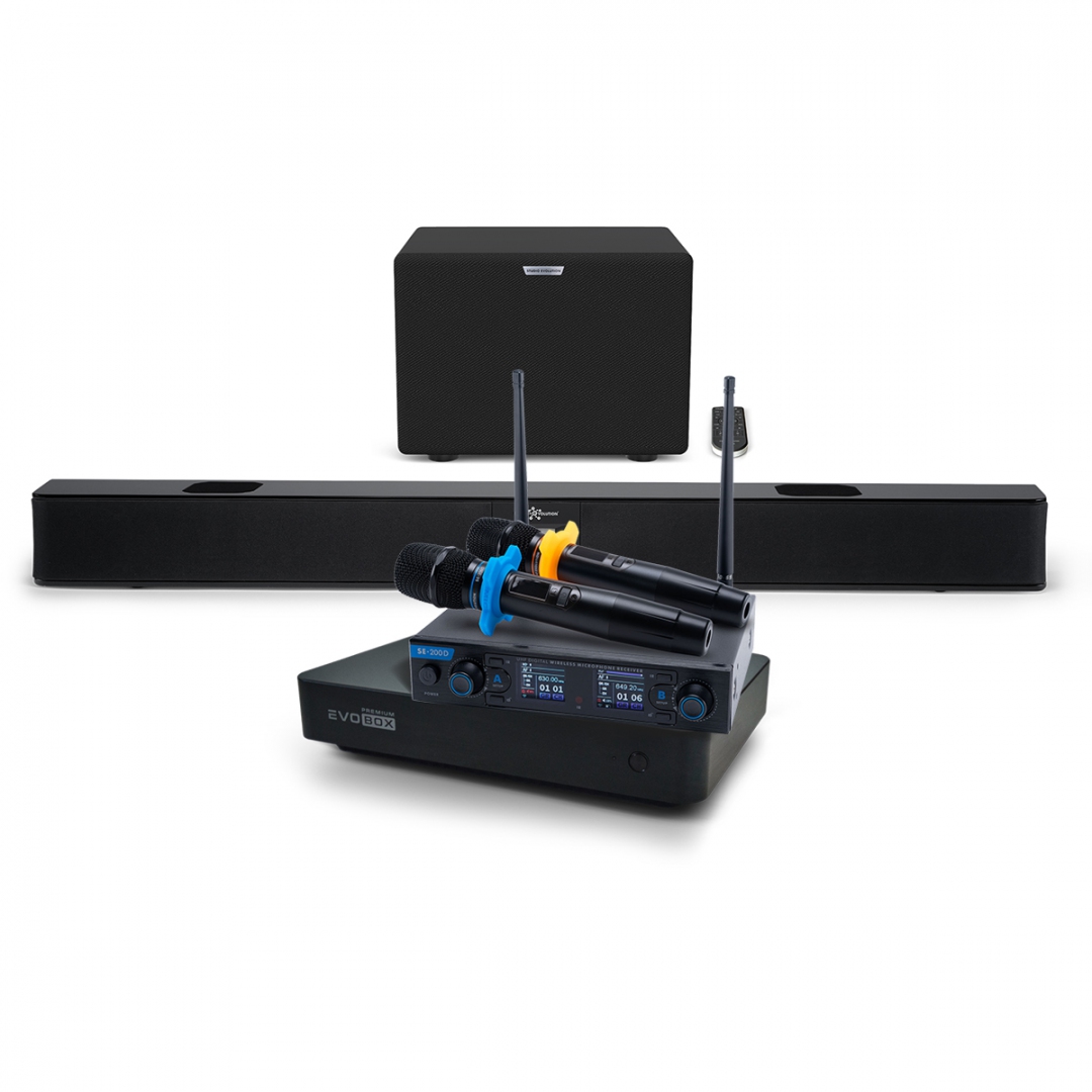 Hi-End караоке-система EVOBOX Premium + EvoSoundBar (саундбар с караоке) в Усть-Куте