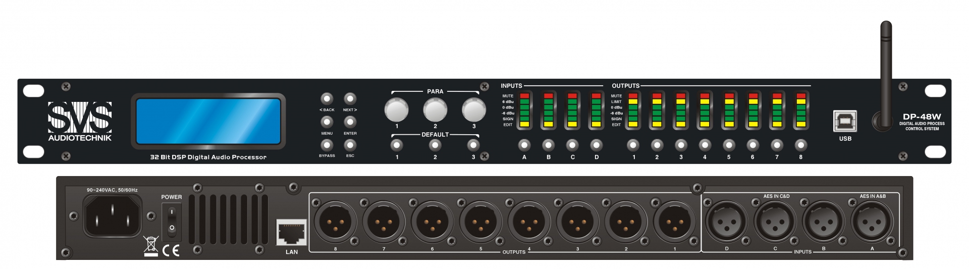 SVS Audiotechnik DP-48W Цифровой процессор: 4 входа 8 выходов в Усть-Куте
