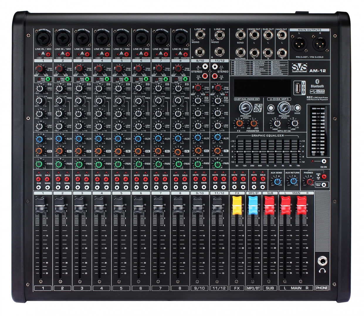 SVS Audiotechnik mixers AM-12 Микшерный пульт аналоговый, 12-канальный в Усть-Куте